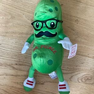 Mr. Pickle stuffed toy